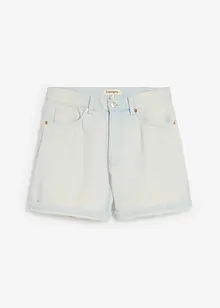 Short en jean taille haute, peu extensible, bonprix