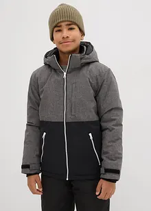 wattierte Winterjacke im Colourblocking mit Kapuze, bonprix