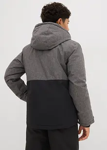 wattierte Winterjacke im Colourblocking mit Kapuze, bonprix