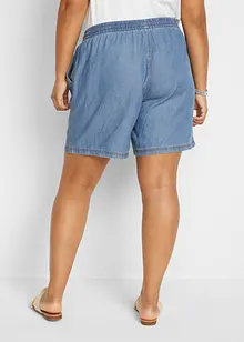 Short en denim léger avec du lin, bonprix