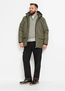 Regular Fit Stretch-Thermo-Cargohose, Straight, bonprix