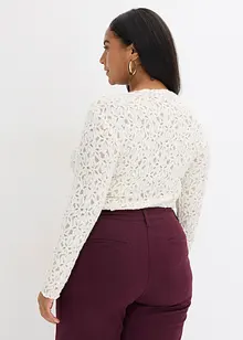 Spitzenbody mit flauschiger Oberfläche, bonprix