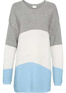 Longpullover mit Rippmuster, bonprix