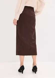 Bleistiftrock aus Velourslederimitat, bonprix