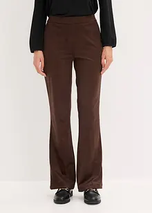 Velourslederimitat Flared Hose, bonprix