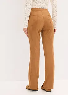 Velourslederimitat Flared Hose, bonprix