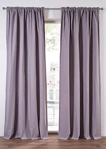 Vorhang aus Bio Baumwolle, normal und extra lang (1er Pack), bonprix