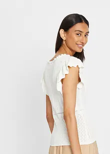 T-shirt doux en maille de viscose mélangée, bonprix