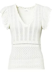 T-shirt doux en maille de viscose mélangée, bonprix