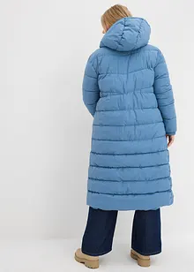 Langer Stepp-Mantel mit Kapuze, bonprix