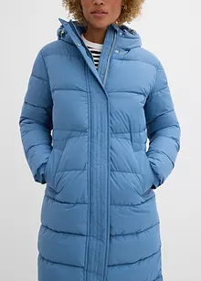 Langer Stepp-Mantel mit Kapuze, bonprix