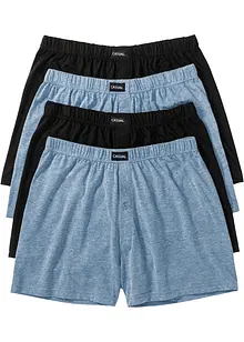 Lockere Jersey Boxershorts mit weicher Baumwolle (4er Pack), bonprix