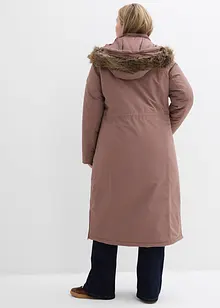 wasserdichter Outdoor-Mantel mit Fellimitat, bonprix