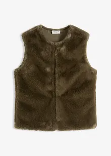 Gilet sans manches en peluche, bonprix