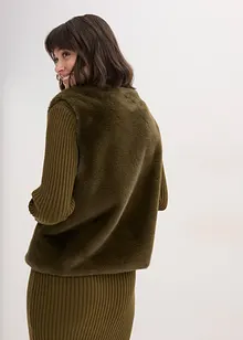 Gilet sans manches en peluche, bonprix