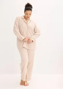 Gewebter Flanell Pyjama mit Geschenktasche, bonprix