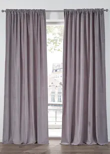 Samt Vorhang aus Bio Baumwolle (1er Pack), bonprix