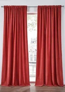 Samt Vorhang aus Bio Baumwolle (1er Pack), bonprix