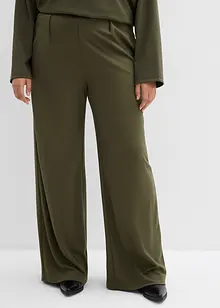 Pantalon palazzo en Punto di Roma confortable, bonprix