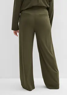 Pantalon palazzo en Punto di Roma confortable, bonprix