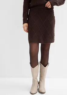 Strickrock aus Zopfstrick, bonprix