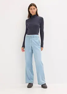 Ripp-Pullover aus fließendem Viskose-Mix, bonprix