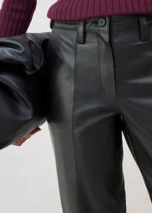 Pantalon en cuir d’agneau nappa, bonprix