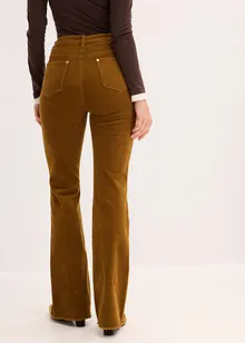 Pantalon évasé en velours côtelé, bonprix