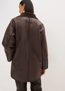 Veste effet peau retournée, bonprix