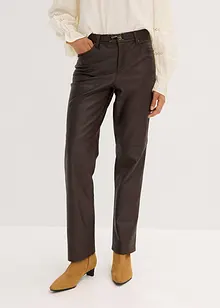 Lederimitat-Hose im Used-Look, bonprix