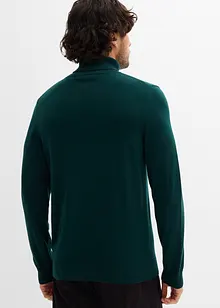 Feinstrick-Rollkragenpullover mit edler Merinowolle, Slim Fit, bonprix