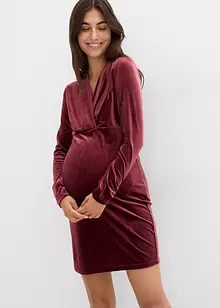 Umstands-und Stillkleid aus weichem Samt, bonprix