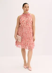 Minikleid aus feinem Tüll mit Plissee, bonprix