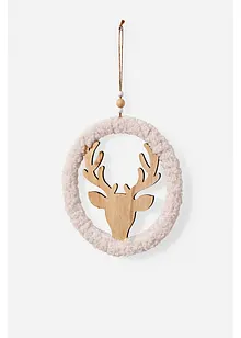 Hängedeko Kranz mit Elchkopf, bonprix