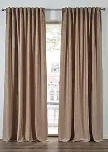 Samtvorhang mit Crush Effekt (1er Pack), bonprix