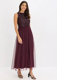Maxikleid mit Paillettenstickerei, bonprix