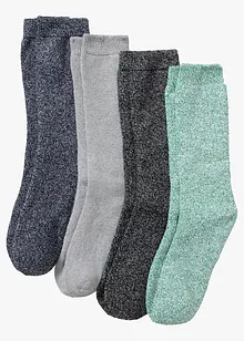 Thermo Frottee Socken mit Bio-Baumwolle (4er Pack), bonprix