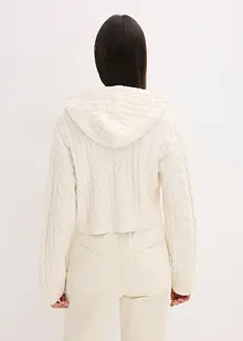 Grobstrick-Pullover mit Kapuze, bonprix