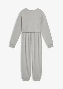Hausanzug mit weicher Baumwolle und einem Sweatshirt in kurzer Passform, bonprix