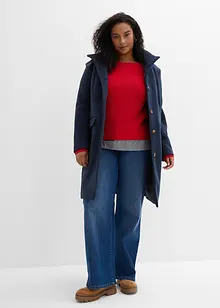 Pull à empiècement chemisier, bonprix