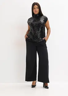 Top mit Pailletten, bonprix