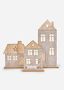 LED-Deko-Objekte Häuser (3-tlg. Set), bonprix
