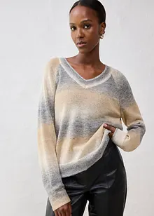Pull en laine mélangée avec fil lurex, bonprix