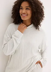 Weit geschnittener Loungewear Hausanzug aus weicher Rippe, bonprix