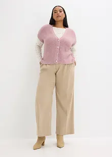 Gilet sans manches en laine mélangée avec boutons décoratifs, bonprix