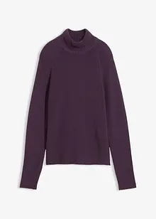 Pull en maille côtelée 100% coton, bonprix