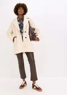 Kurzer Bouclé-Mantel, oversized, bonprix