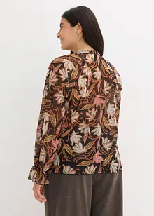 Tunika-Shirt aus softem Mesh, bonprix