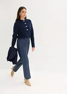 Polo-Pullover mit Wollanteil, bonprix