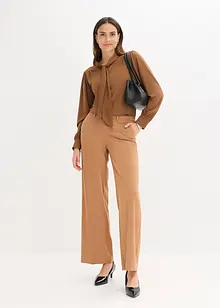 Shirt mit Viskose und Satinschluppe, bonprix